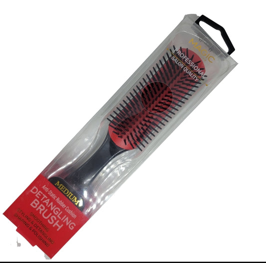 Magic Nedium Abti-Static Rubber Cushion Detangling Brush
