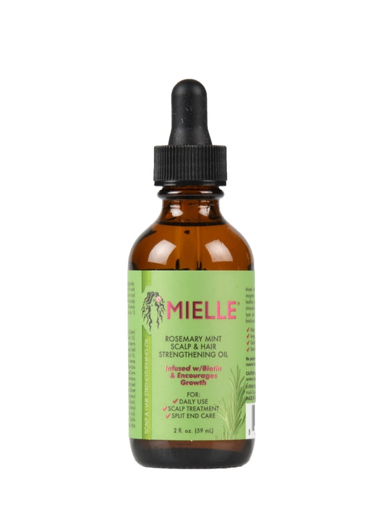 Mielle Organics Rosemary Mint Scalp & Hair Strengthening Oil, Infused w/Biotin, 2oz