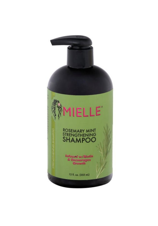 Mielle Organics Rosemary Mint Strengthening Shampoo, Infused w/Biotin, 12oz