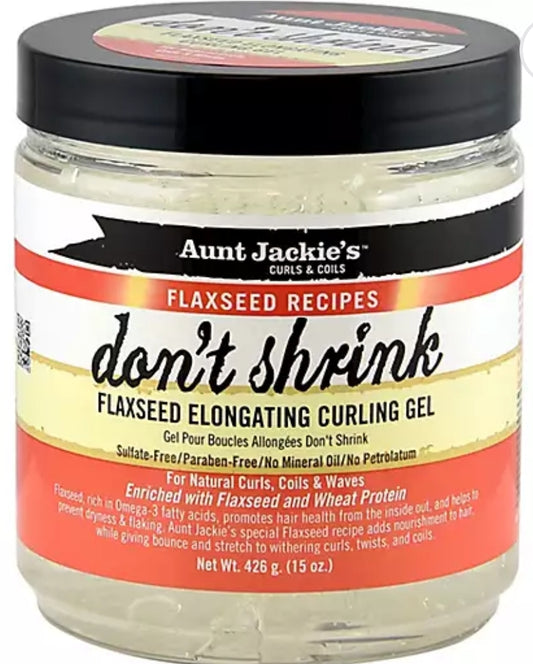 Aunt Jackie's™ 15 oz. Don't Shrink Flaxseed Elongating Curling Gel