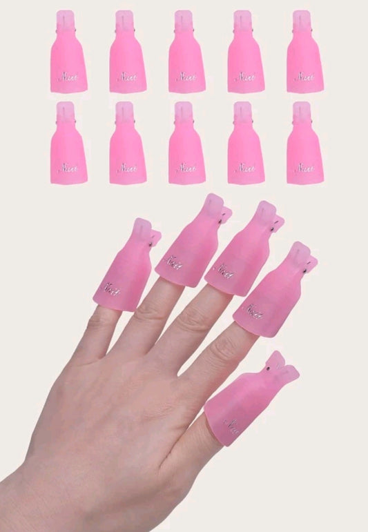 10pcs Nail Polish Remover Clip