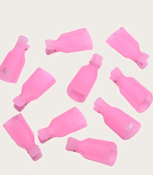 10pcs Nail Polish Remover Clip